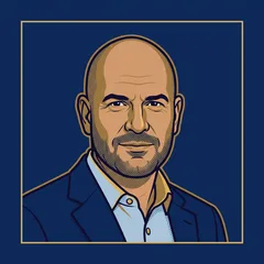 Marco — illustrated AI desk persona